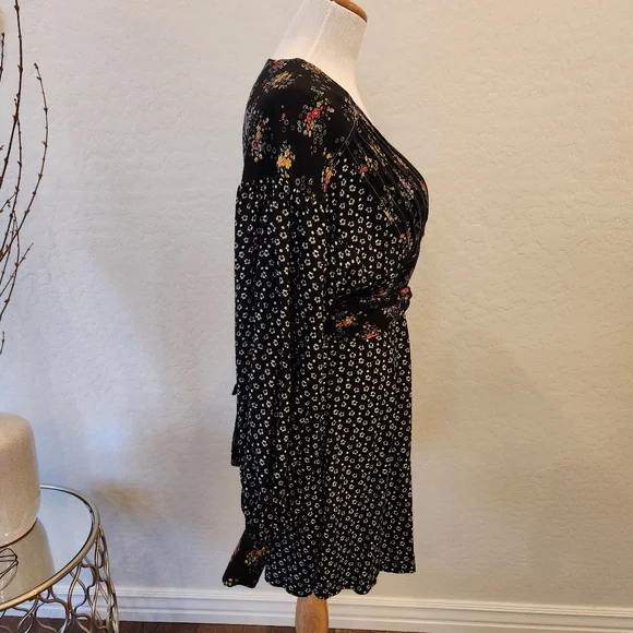 Free People Womens Wonderland Printed A-Line Mini Dress Size M - Picture 9 of 15